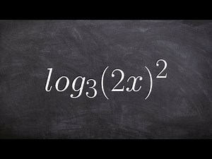 Expanding logarithmic expressions