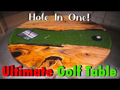 Wood And Resin Golf Table | DIY | How To |