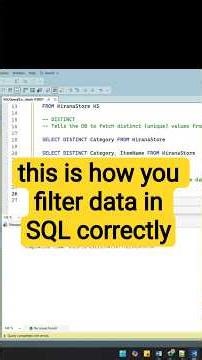 Where Clause in SQL [Beginners] #sql