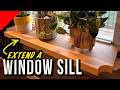 Extend Your Window Sill with This DIY Fix