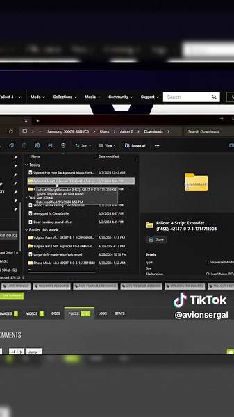 F4SE IS NOW WORKING ON PC #Fallout #Fallout4 #AvionTT