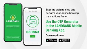 No need to wait for OTPs (One-Time Passwords) via SMS and email! Generate OTPs instantly for your online banking transactions using LANDBANK's OTP Generator. Watch this video tutorial on how to register your mobile device to the OTP Generator of the LANDBANK Mobile Banking App. Haven't downloaded the LANDBANK Mobile Banking App yet? Download it here: Google Play Store: https://bit.ly/2uQmPir Apple App Store: https://apple.co/2q9OiXA #BankingOnTheFilipinoSpirit | Land Bank of the Philippines