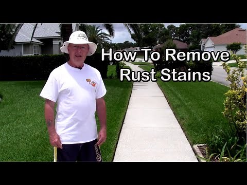 How To Remove Rust Stains From Driveways & Sidewalks - The Easy Way