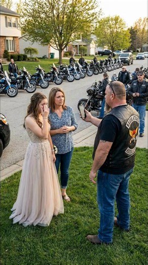 MY DAUGHTER'S DAD BAILED ON HER PROM NIGHT, UNTIL HIS ENTIRE BIKER CLUB SHOWED UP AT OUR HOUSE. My daughter Tabitha was standing on the lawn, blinking really fast to keep the tears from wrecking her mascara. Her date was staring at his shoes. My ex, Curtis, was over an hour late for prom pictures. His phone went straight to voicemail. Of course. I was trying to salvage it, you know? Telling her how amazing she looked in her dress, when we heard it. A deep rumble that made the bird bath start sha
