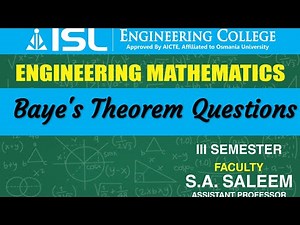 Baye's Theorem Problems | M-III