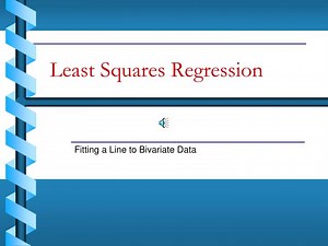 Least Squares Regression - SlideServe