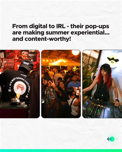 249 reactions | Bacardi is doing summer in style! From the OG track in a new avatar to tropical pop-ups IRL, their ‘it’s your Mood, it’s your Summer’ campaign shows up in all that they're rolling out. Here's a look! Bacardi | Casa Bacardi India #Collaboration #Bacardi #CasaBacard | Mad over Marketing (M.O.M) | Facebook