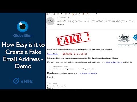 How Easy is it to Create a Fake Email Address - Demo