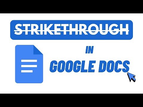How to strikethrough in Google Docs