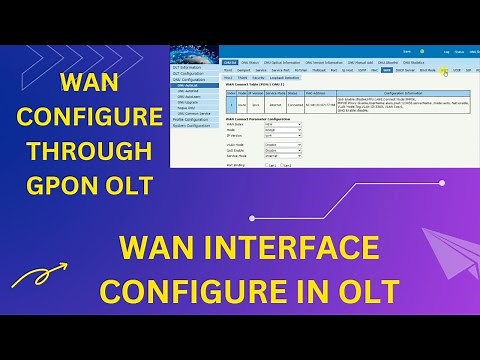 Wan Interface Configuration in Olt | How to Configure ONT through OLT