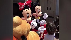 This boy can't believe it when Disney characters start using sign language