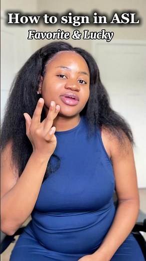 ASL words: How to sign “favorite” and “lucky” in #asl