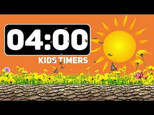 🌞 4 Minutes of Spring Fun! Engaging Timer, Uplifting Music & Playful Animations for Kindergarten