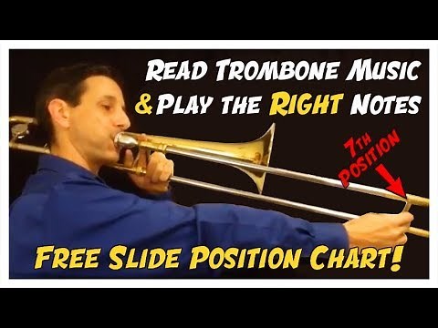 FREE Trombone Slide Position Chart: How to Read Music & Play the RIGHT Notes