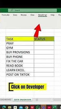 How to Create a To-Do List in Excel with Checkboxes (Beginner Friendly)