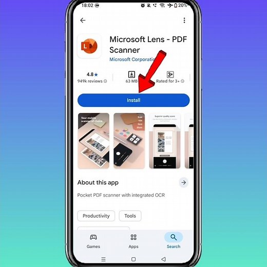How To Install Microsoft Lens - PDF Scanner App On Android || How To Download Microsoft Lens App