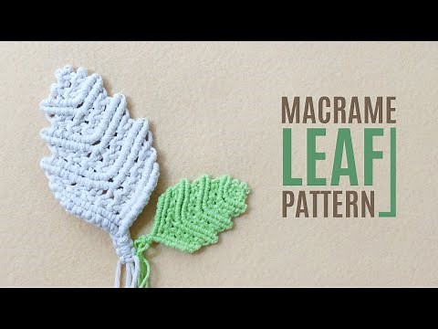 DIY Simple Macramé Leaf (Step by Step) TUTORIAL