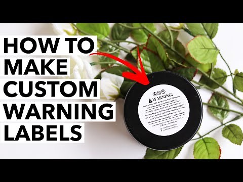 How To Design Your Own Custom Warning Labels For Your Candles | Making Warning Labels On Canva
