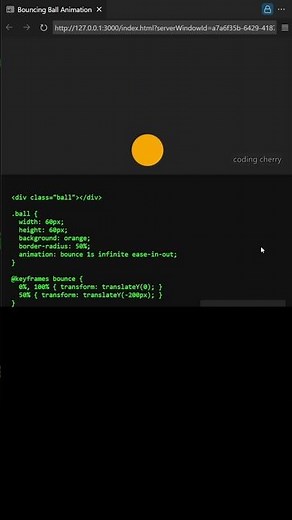 Bouncing Ball Animation Effect Using CSS & JavaScript | Fun Project #CSS #JavaScript #Programming