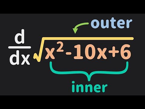 Take Derivative of Square Root using Chain Rule