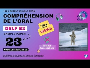DELF B2 - Compréhension de l'oral [No. 23] | Listening Practice Test Online | French 'N' You