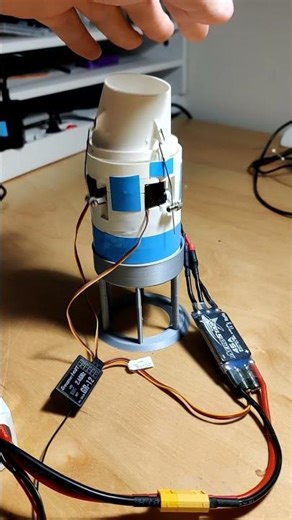 40mm EDF Thrust Vectoring Test #3dprinting #rcplane