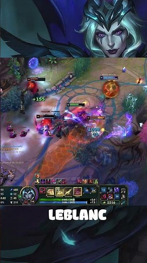 Leblanc Combo Double Kill #shorts #leblanc #leagueoflegends