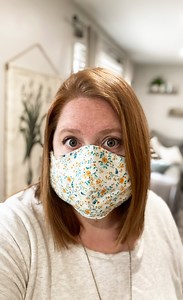 I made a face mask and it was easy! I've only ever used my sewing machine twice and if I can do it I know you can too and I am going to show you how! I used my Cricut Maker to cut out fabric and used a cut file from Cricut - The Official Page! This pattern/project can be made on Maker, Explore Air 2, or even cut by hand: If you have a Cricut Maker, you can cut fabric on your machine. If you have an Explore machine, you can cut paper to trace the pattern on fabric. If you don't have a Cricut, Cri