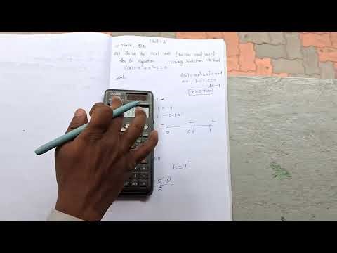 Solve Equations by Bisection Method Using a Scientific Calculator