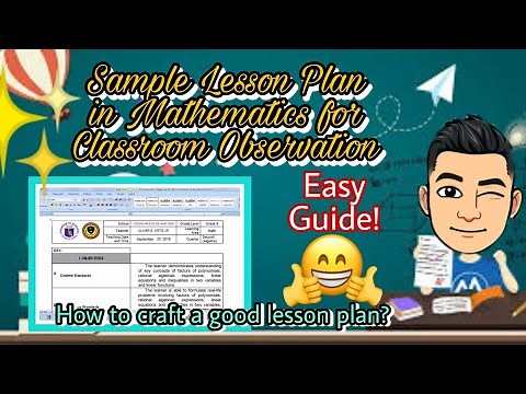 Sample Lesson Plan in Mathematics for Classroom Observation [Easy Guide!]