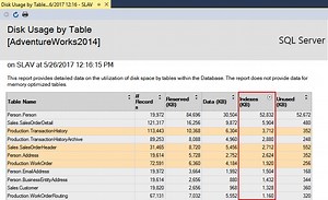 How to monitor total SQL Server indexes size