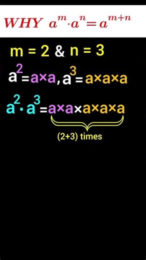 Product Law of Indices — Clear Derivation #shorts