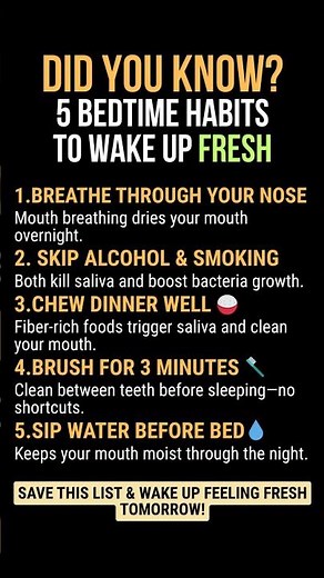 5 Bedtime Habits That Stop Morning Breath