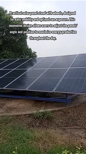 Solar Panel Stand with Wheels: A Genius DIY Design for Portable Solar Power. #solar #energy #how