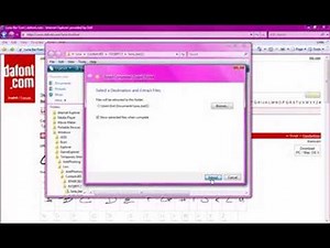 how to download a font from dafont