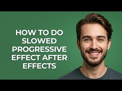 How to Do Slowed Progressive Effect After Effects - GUIDE!