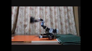 ロボットがバク転で起き上がる【Stand up with backflip】