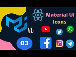 Material UI v5 Material icons(Installation, usage, customization) tutorial in 2021 #3.