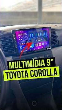 Multimedia Installation 9” Toyota Corolla 2004 ☑️ #corolla #toyota #shorts