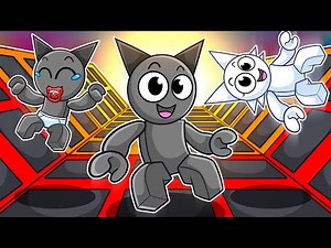 SPRUNKI FAMILY built a TRAMPOLINE PARK in Roblox!