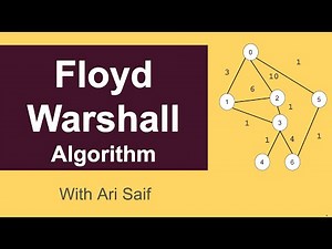 Floyd–Warshall algorithm explanation in 9 minutes