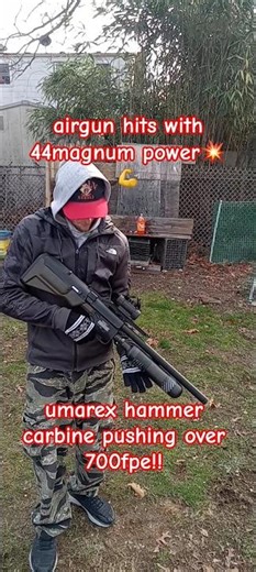 umarex hammer carbine pushing over 700fpe 😱