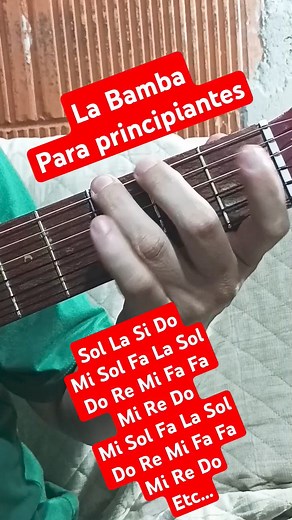 La Bamba para principiantes #guitarra #tutorial | Música con Adán