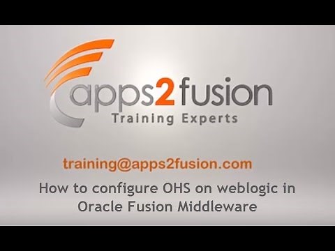 How to configure OHS on weblogic in Oracle Fusion Middleware