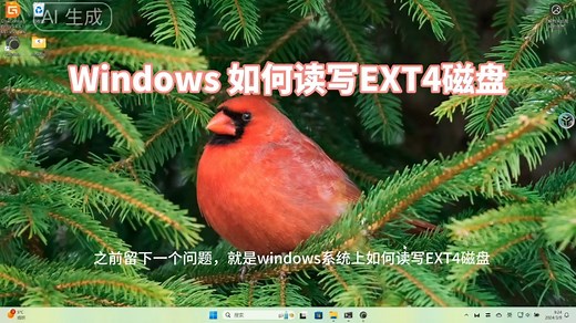 windows如何读写EXT4磁盘