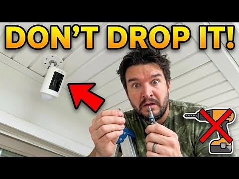 How To Install Ring Stick-up Camera Outside | Ceiling | Wall