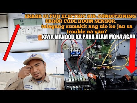 ERROR E:03 FUJI ELECTRIC ERROR EEE AIR-CONDITIONING.ERROR CODE ROOM SENSOR. 0505265874