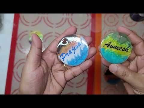 ⊹ Personalized Acrylic Keychains with Names || Using UV Resin || Tutorial || VM Magical Crafts || ⊹