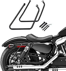 Saddlebag Support Brackets Compatible with Harley Sportster XL 883 XL1200 （2004-2016）