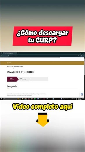 Cómo descargar mi CURP #shorts #tutorial